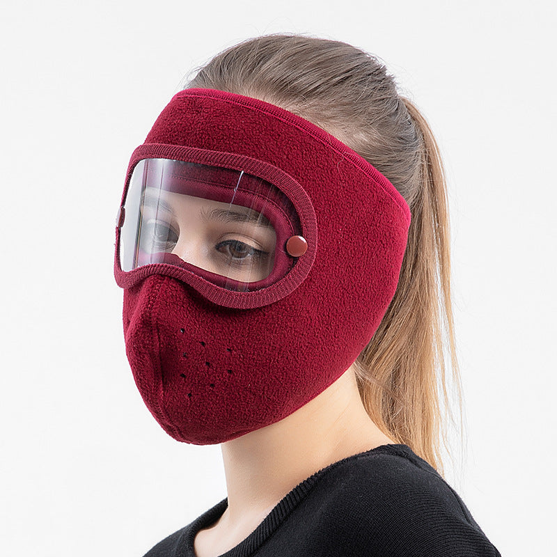 B-READY Face Mask Autumn and Winter Warm Mask Mask Polar Fleece Riding