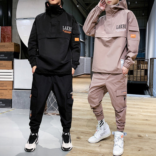 B-READY Gym Fitness Sport Two-piece unisex Men's sweater sportswear oversize Style Set 2pcs