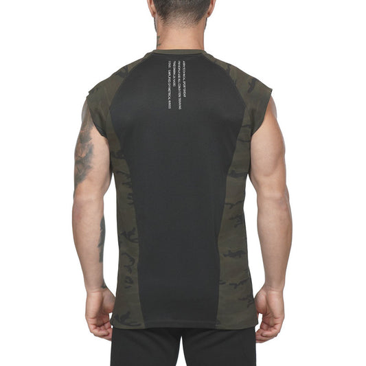Printed training quick-drying gym suit short sleeves