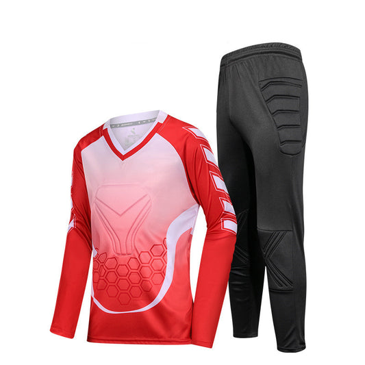 B-READY Adult Kids Football Goalkeeper Jerseys Custom Long Sleeve Soccer Goalkeer Uniform Boy Socce Training Football Uniforms For Child