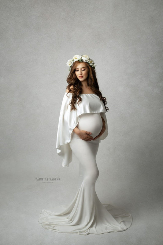 B-READY Woman Cloak Dress Suit Pregnant Woman Photo Photography