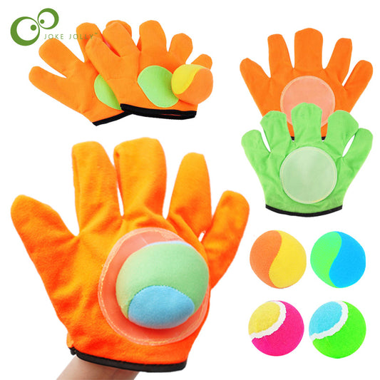 B-READY Kids Sucker Sticky Ball Toy Outdoor Sports Catch Ball Game Set Throw And Catch Parent-Child Interactive Outdoor Toys