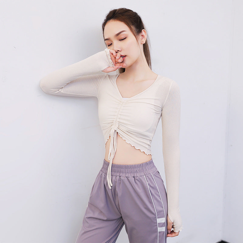 B-READY Woman Sports Gym Clothes Top T-Shirt Was Thin