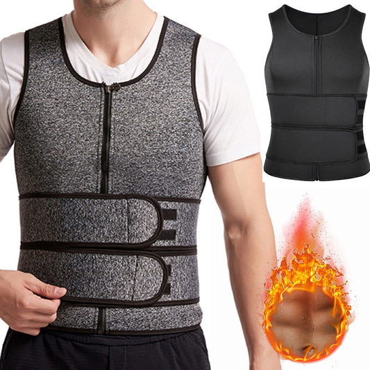 B-READY Men's Double-Belt Sports Shapewear Neoprene Corset