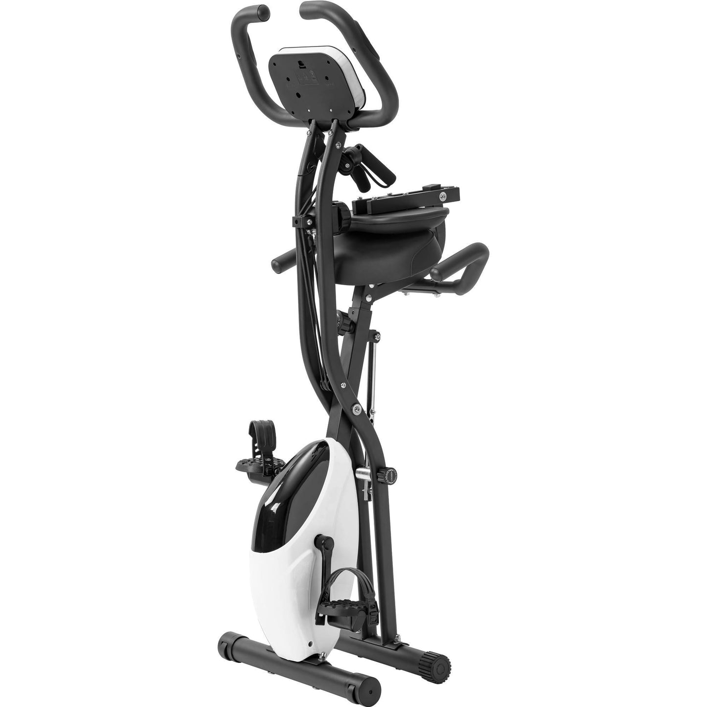 B-READY Home Folding Exercise Bike Fitness Upright Recumbent X-Bike With 10-Level