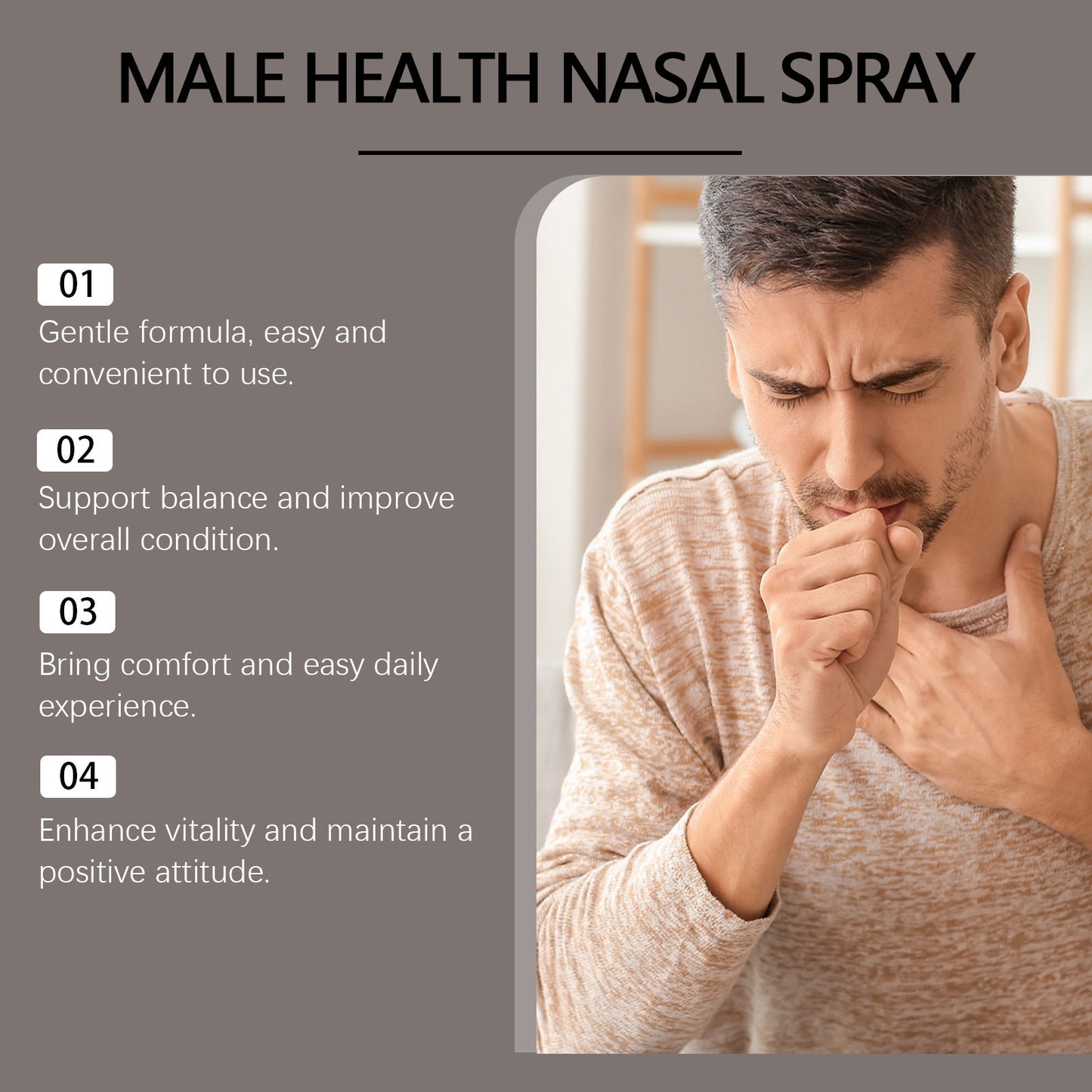 B-READY Men's Daily Exercise Body Relief Spray