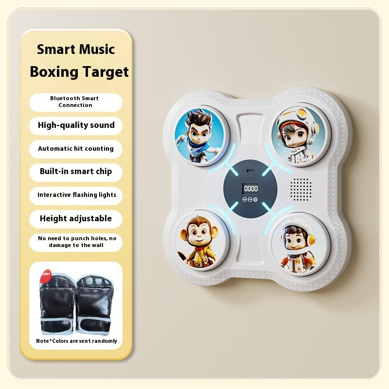 B-READY Kids Fun Smart Music Boxing Machine Elektronisches Wandziel für Zuhause Kinderfitness Sanda Reaktionstrainingsgerät