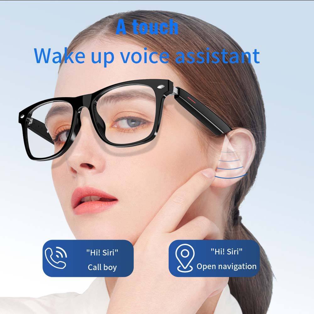 B-READY SENBONO E13 Ai Smart Glasses Outdoor Smart Sport Hands-Free Call Music Headphone Anti-Blue Eyeglasses Wireless BT Voice Sunglasses model 2026