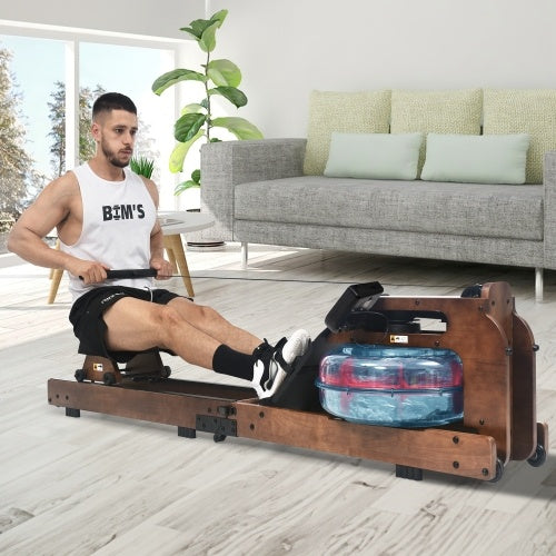 B-READY Handmade Holzernes Indoor-Heimfitness Rudergerat made in Germany