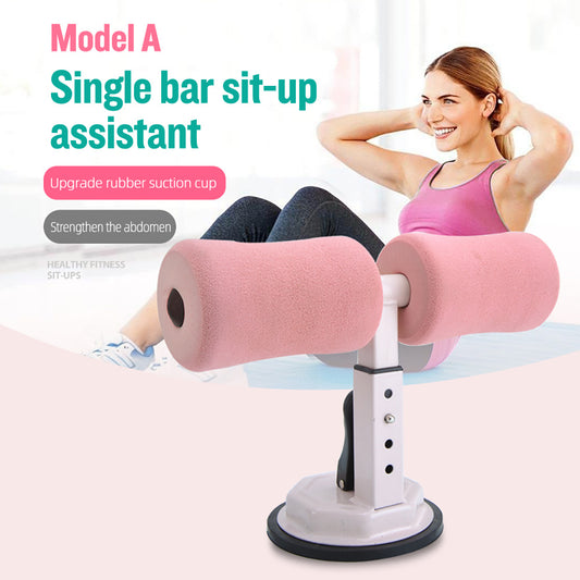 B-READY Couple Adjustable Sit-up Bar Floor Assistant Abdominal Exercise Stand