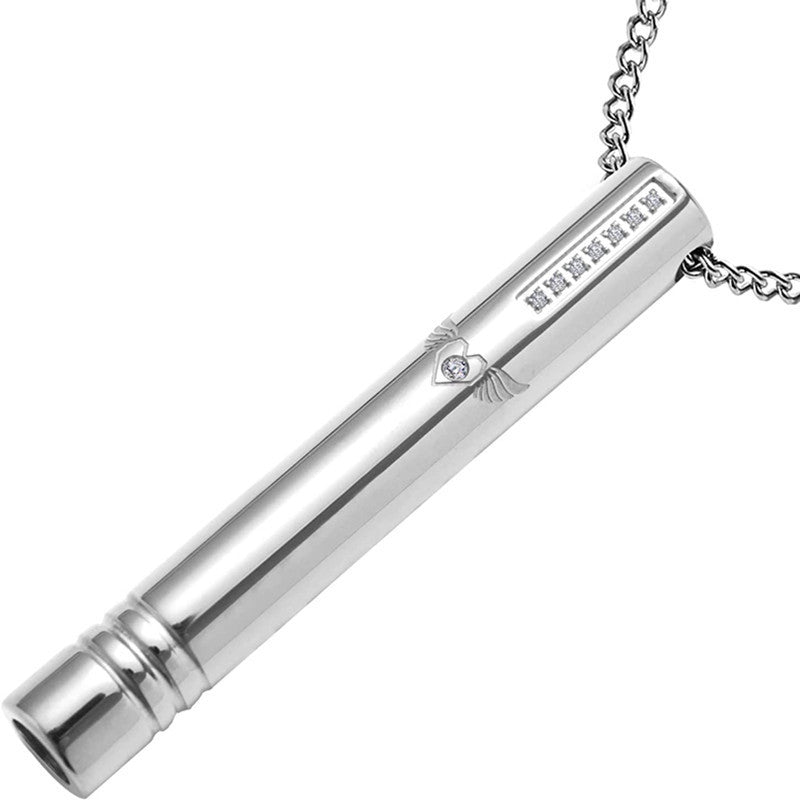 B-READY Stainless Steel Adjustment Relieves Anxiety Breathing Necklaces Couple Stress Fidget Spinner Whistle Pendant Jewelry B-PREPARED 2026