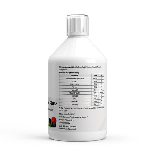 Kollagen Marine Plus (1500 DA) + - 50 Shots - Wildbeere - 500ml