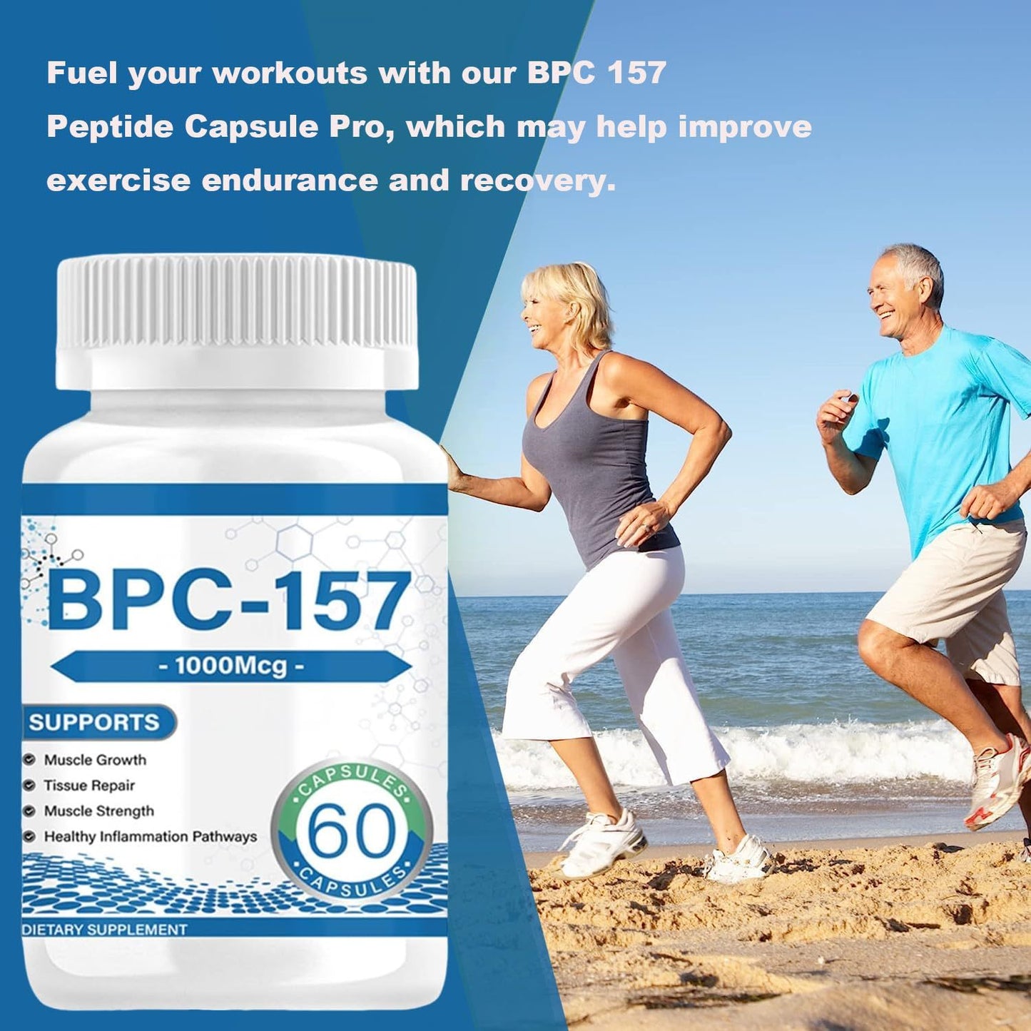 B-READY BPC-157 Supports Joint Health And Enhances Muscle Building 60 Capsules - 1000 Mcg