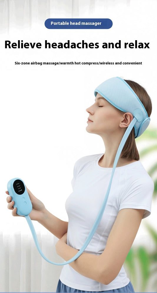 B-READY Head Massager Scalp Massage Instrument Artifact Battery Household Electric Kneading Massage Belt Hot Compress B-READY WELLNESS