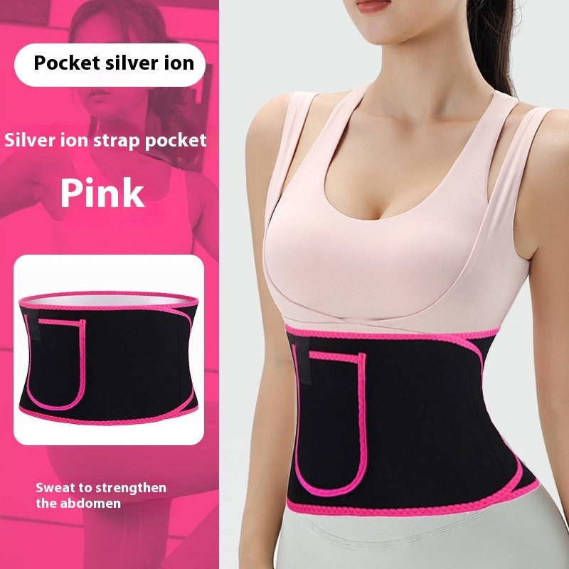 B-READY Fat Loss Violently Sweat Waistband Exercise Fitness Belly Contracting Weight Loss Waist Support Trainer