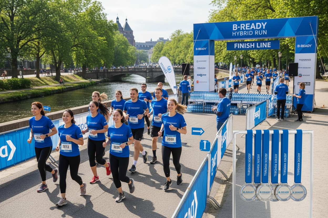 B-RAEYD26.COM 🔵 HYBRID RUN PAKET - Lokal, Stressfrei, Ohne Behördenstress
Lokales Event mit professioneller Betreuung! Perfekt für Firmen & Schulen die ein echtes Event wollen, aber ohne Straßensperren.
✅ Was ist enthalten:
🎽 Event-Trikots - Mit eurem Logo (physisch geliefert)
🗺️ Empfohlene Strecken - Lokale Routen (Parks, Uferwege, Runden)
📍 Lokaler Startzeitraum - Organisation & Beschilderung
🚰 Getränke am Treffpunkt - Wasser & Iso-Getränke
🏅 Physische Medaillen - Für alle Finisher
📜
