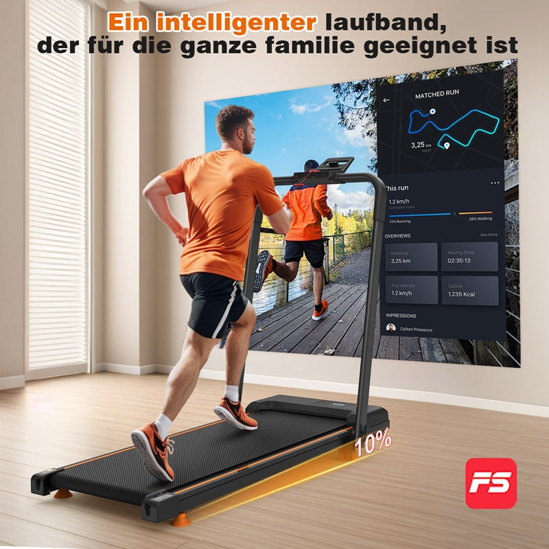 B-READY 2026 EU Home Office Desk Treadmills, Compact Desktop Treadmills With Tilted Portable Treadmills, 2-in-1 Treadmills For Walking, Running And Jogging, With A Weight Capacity Of 120KG MADE IN GERMANY