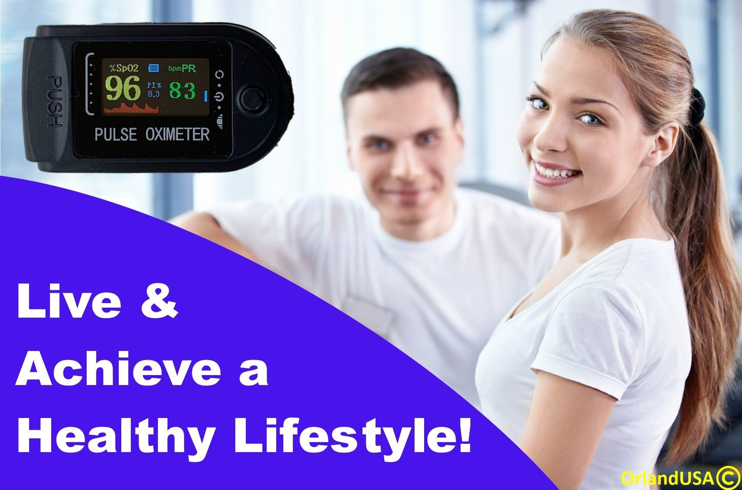 Puls-Fingerspitzenoximeter Blutsauerstoff-SpO2-Monitor