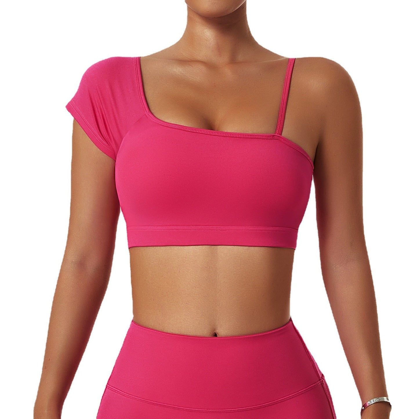 B-READY
Yoga Suit Women's Running And Cycling Wear Off-shoulder Sports Bra Gym Training Tights