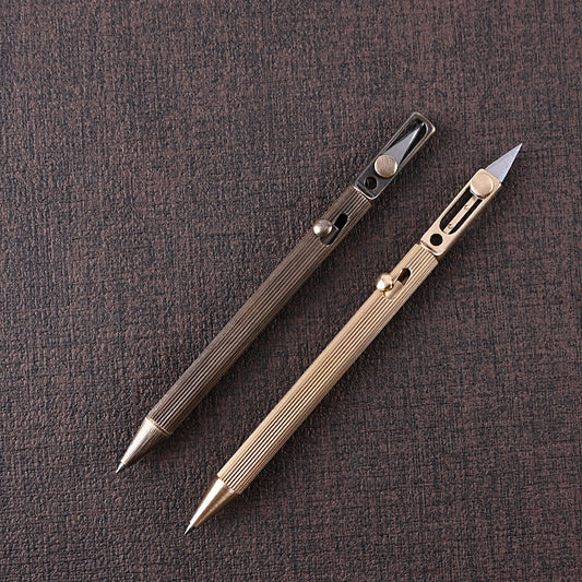 B-READY Brass Tactical Pen With Knife Signature Pen B-PREPARED 2026