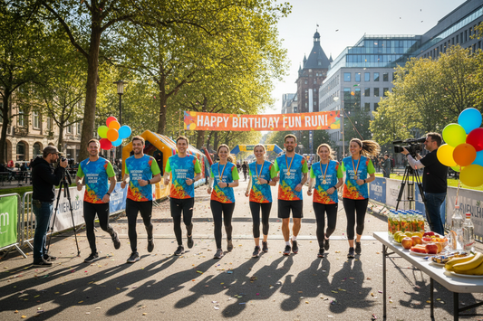 Outdoor-Event!
Feiere deinen Geburtstag aktiv! Statt Restaurant - ein unvergessliches Outdoor-Erlebnis mit Freunden!
✅ Komplett-Paket (€299 für 10 Personen):
🎯 2-3 Stunden Outdoor-Programm - Action & Spaß
🏃 5km Fun Run - Gemeinsam oder als Staffel
🎮 Team-Challenges - 5+ Spiele & Aufgaben
🎽 Geburtstags-Trikots - Mit Name des Geburtstagskinds
🏅 Medaillen - Für alle Gäste
🎂 Siegerehrung - Mit Geburtstagskind als VIP
💧 Getränke & Snacks - Inklusive
📸 Professionelle Fotos - Erinnerungen für