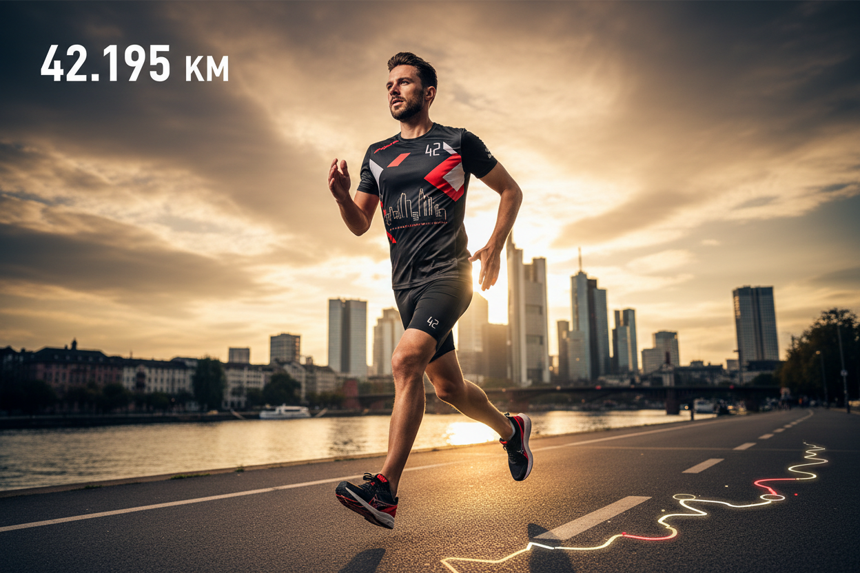 🏃 VIRTUAL MARATHON FRANKFURT 42KM - Königsdisziplin!
42,195km durch Frankfurt! Der Full Marathon für die Skyline!
✅ Premium-Paket (€65):
🎽 Frankfurt City-Trikot PREMIUM - Skyline, Schwarz/Rot/Weiß
🏅 Digitale Medaille PREMIUM - Mit Name & Zeit
📜 Zertifikat PREMIUM - Offiziell
🗺️ 42km Route-Map - Komplette Frankfurt-Tour
🏆 Leaderboard - Full Marathon Kategorie
❤️ €29 Charity - Frankfurter Kinderhilfe
📋 Spendenquittung - Steuerlich absetzbar
📖 16-Wochen Trainingsplan - Profi-Level
🎁 Ernährungs-G