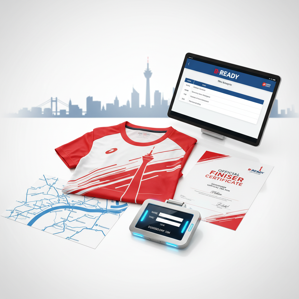 🏃 VIRTUAL RUN DÜSSELDORF 10KM - Kö & Rhein!
10km durch Düsseldorf! Königsallee & Rheinufer!
✅ Komplett-Paket (€35):
🎽 Düsseldorf City-Trikot - Rheinturm, Rot/Weiß
🏅 Digitale Medaille - Mit Name & Zeit
📜 Zertifikat - Offiziell
🗺️ 10km Route-Map - Königsallee → Rheinufer → Medienhafen
🏆 Leaderboard - 10km Kategorie B-READY LOGO