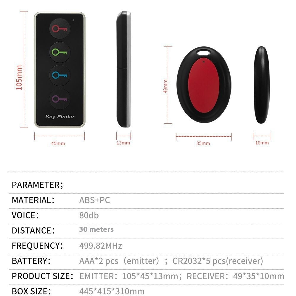B-READY SOS Emergency Wireless Key Locator One-to-four Locator B-PREPARED 2026