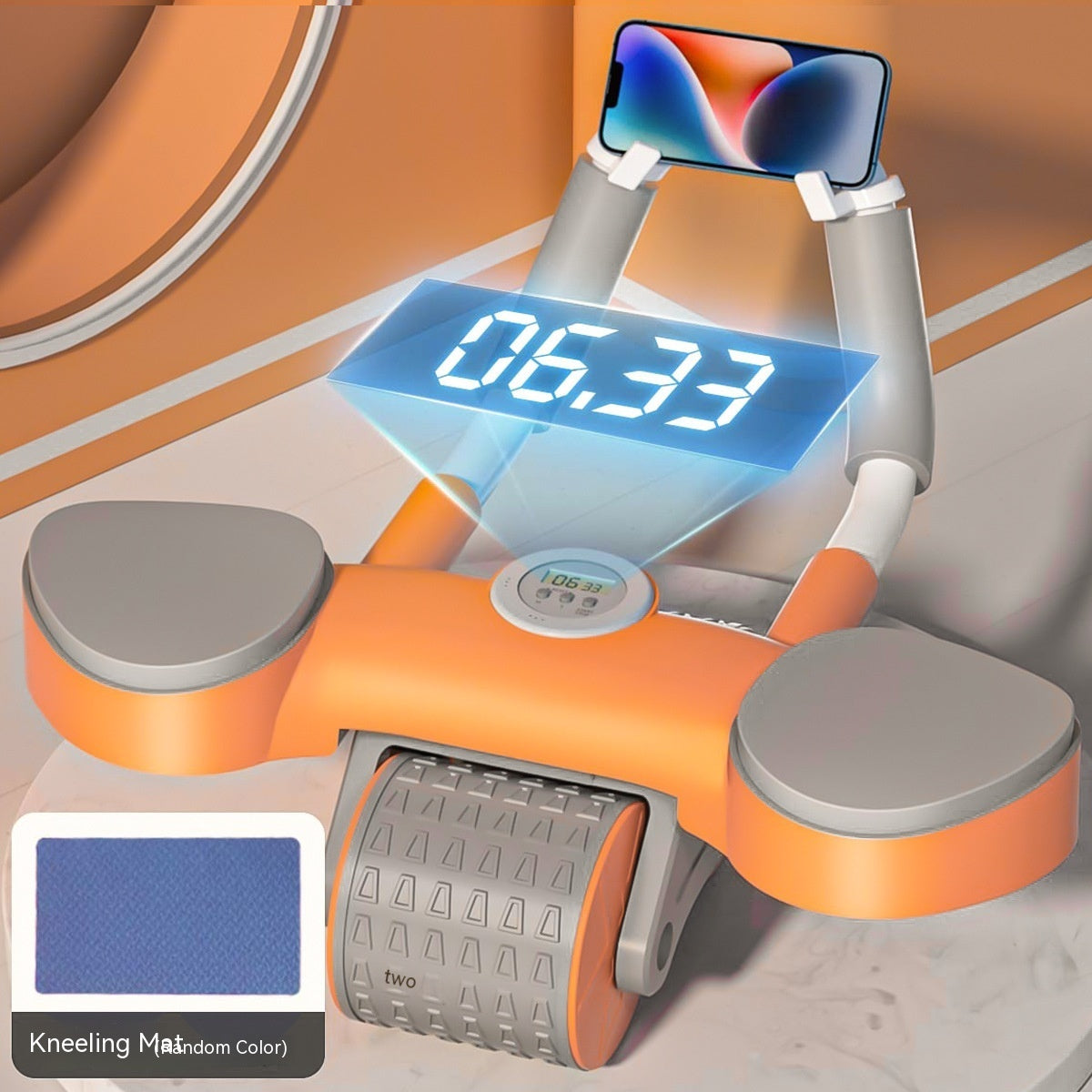 B-READY Home Gym Abdominal Wheel Automatic Rebound Fitness Equipment Health Household