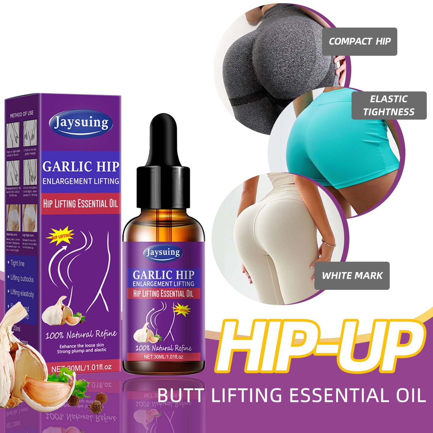 B-READY Tight Care Massage, Hip Lifting, Garlic Essential Oil B-READY WELLNESS