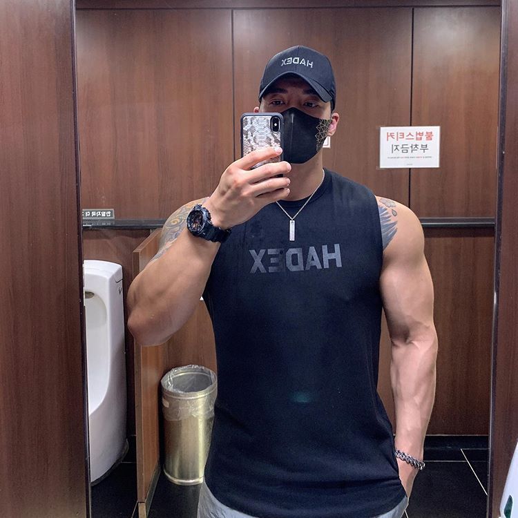 B-READY Cotton Vest Tank Top Sleeveless T-shirt Male Muscle Type Male Running Equipment Training Gym Clothes