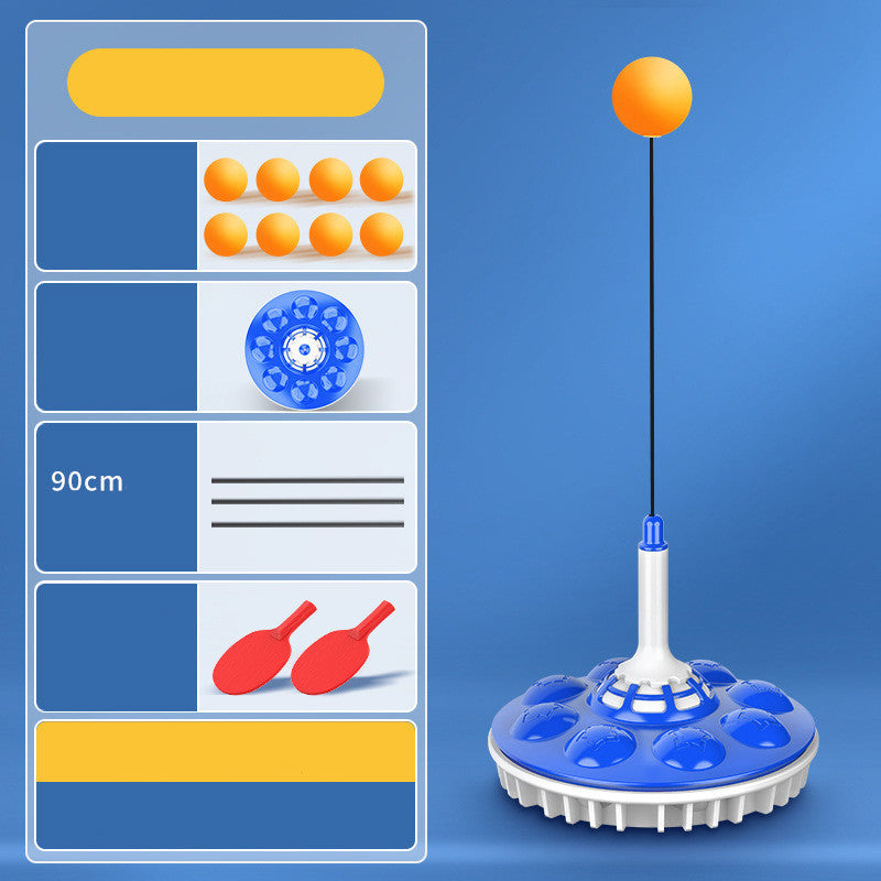 B-READY Household Suction Cup Type Self Training Elastic Flexible Shaft Children Parent Child Ball Training Device