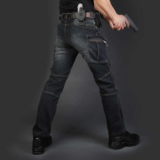 B-READY Tactical Jeans Straight Slim Training Men's Trousers B-PREPARED