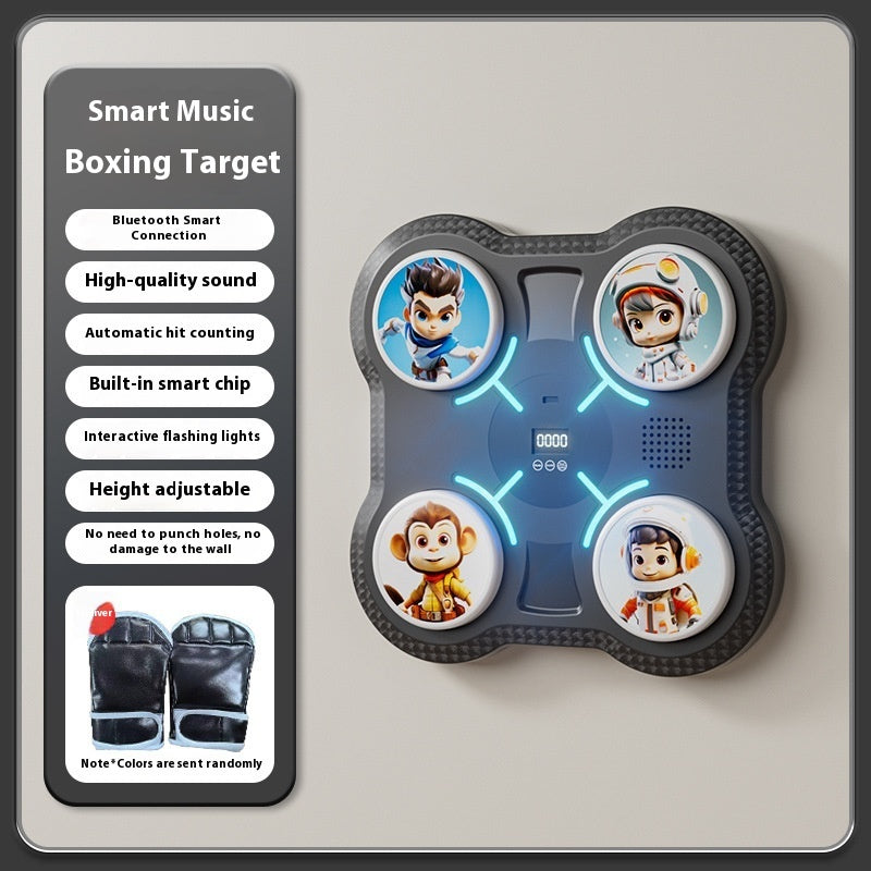 B-READY Kids Fun Smart Music Boxing Machine Elektronisches Wandziel für Zuhause Kinderfitness Sanda Reaktionstrainingsgerät