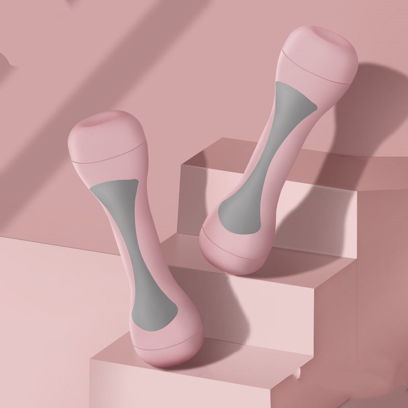 B-READY Adjustable Dumbell Weights Heavy Rubber Dumbbells Yoga Small Home Exercise Arm Dumbbells Ladies Fitness Equipment