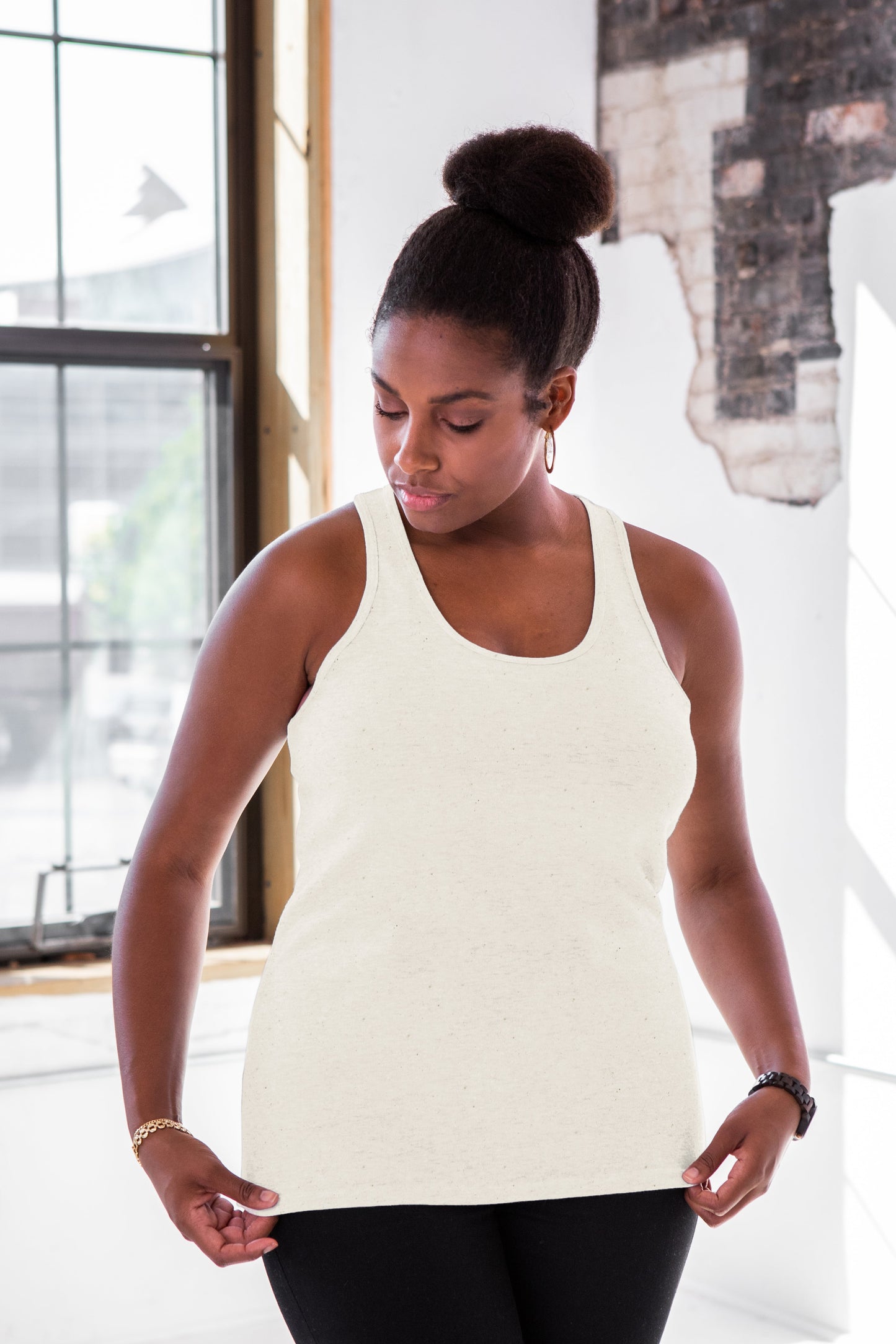 B-READY 
Ladies Premium Cotton Rib Racerback Tank