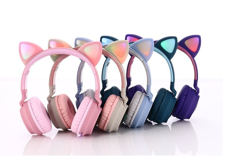 B-READY Kids Girls Noice Cancelation Cute Bluetooth 5.0 Headphone Stereo Wireless Headset