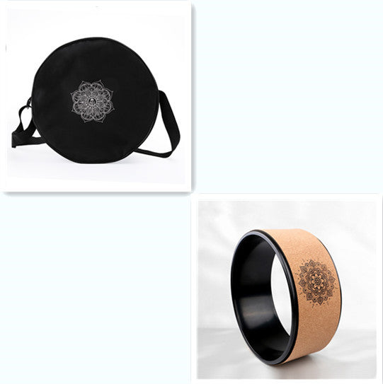 B-READY API Cork Rubber Yoga Wheel Girlfriend Gift