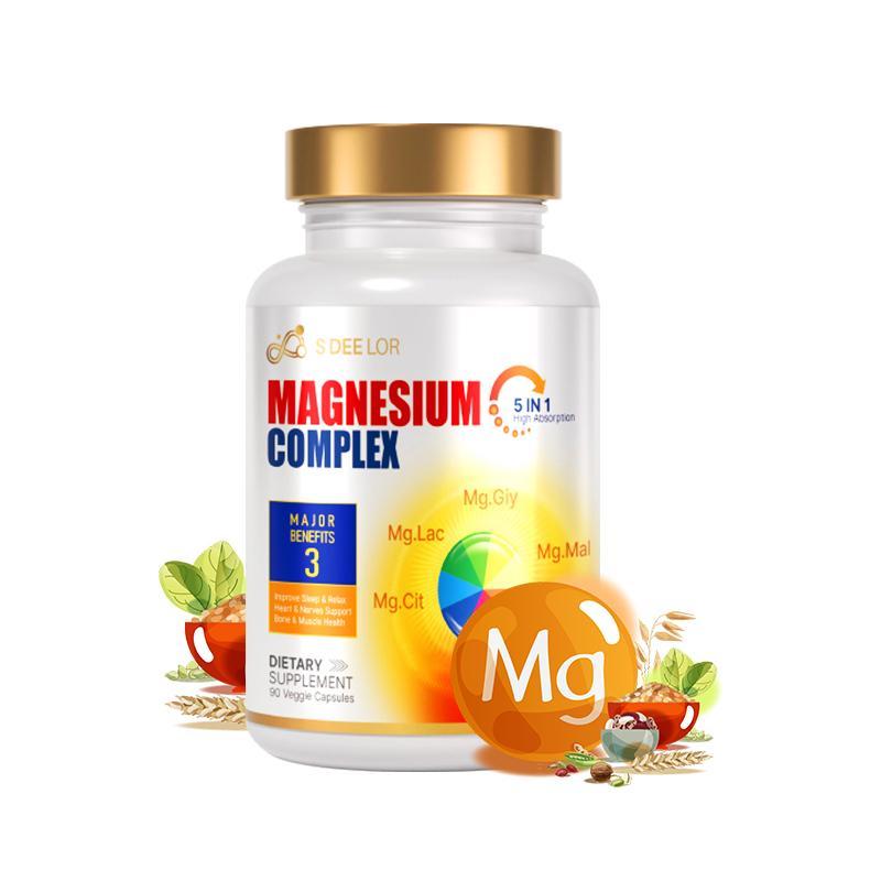 B-READY Magnesium Glycinate Malate Vitamin D3 Vegan Formula Supports Bone Health Highly Absorbable Chelated Product