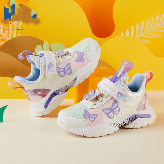 B-READY New Style Big Kids Sneakers Butterfly Fashion Girls Shoes Casual Shoes