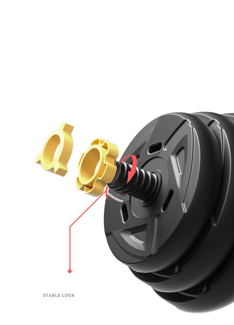 B-READY Dumbbell Fitness Home Environmental Protection Barbell With Adjustable Weight Package