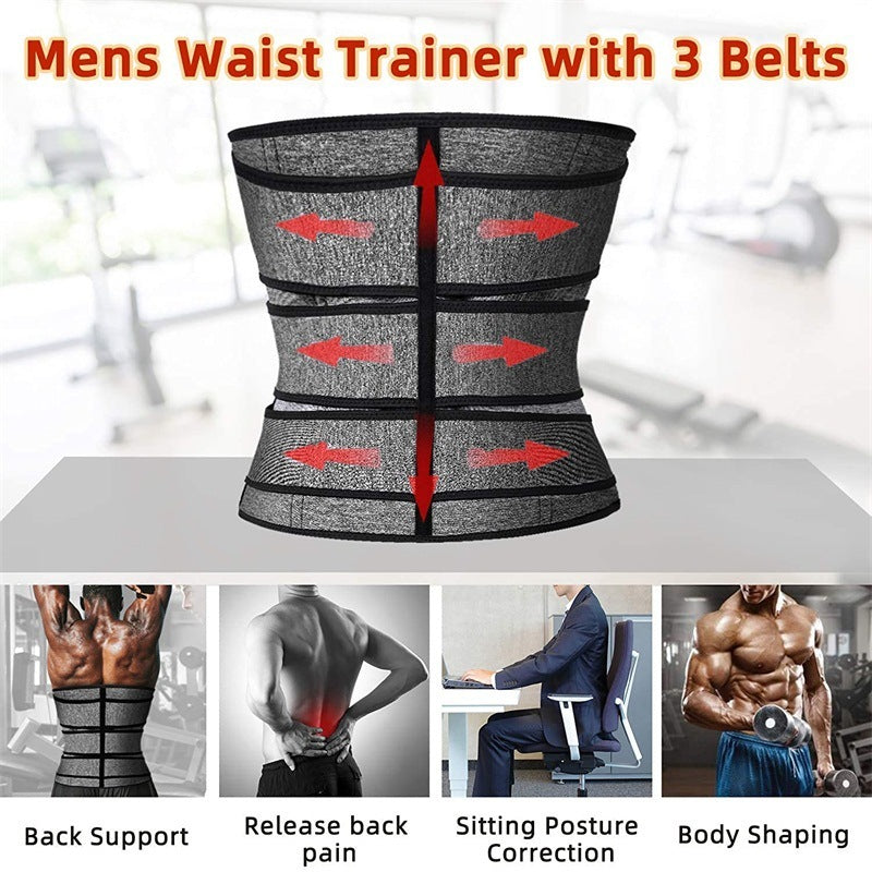 B-READY Shapewear Men's Sports Fitness Waist Belt Corset Slimming Belt