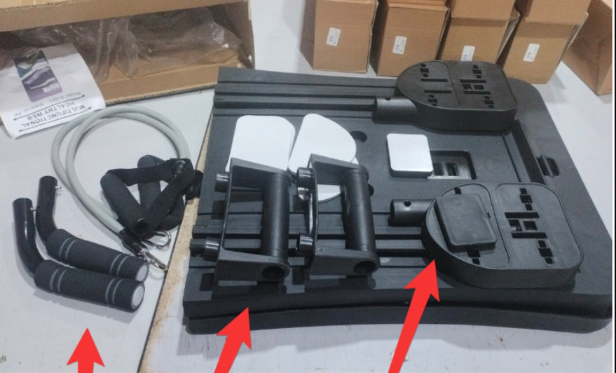 B-READY Home Four-in-one Foldable Automatic Rebound Home Exercise Abdominal Muscle Firm Abs Fitness Board incl. Trainings Course