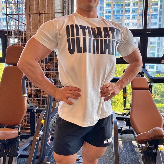 B-READY Sports Training Gym Stretch Crew Top Bodybuilder