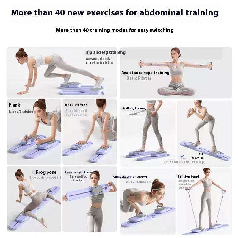 B-READY Home Multifunctional Split Pilates Fitness Board Training Equipment incl. Course