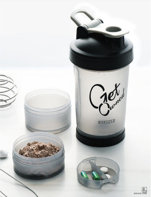 B-READY Shake-Becher für Paare, Milchshake-Becher, Fitness-Protein-Shaker, tragbare Flasche, kaufen Sie einen und erhalten Sie einen gratis