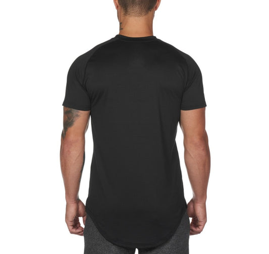 Neu Gym Tragen Plain Shirts Custom Herren Fitness Sport Kleidung 