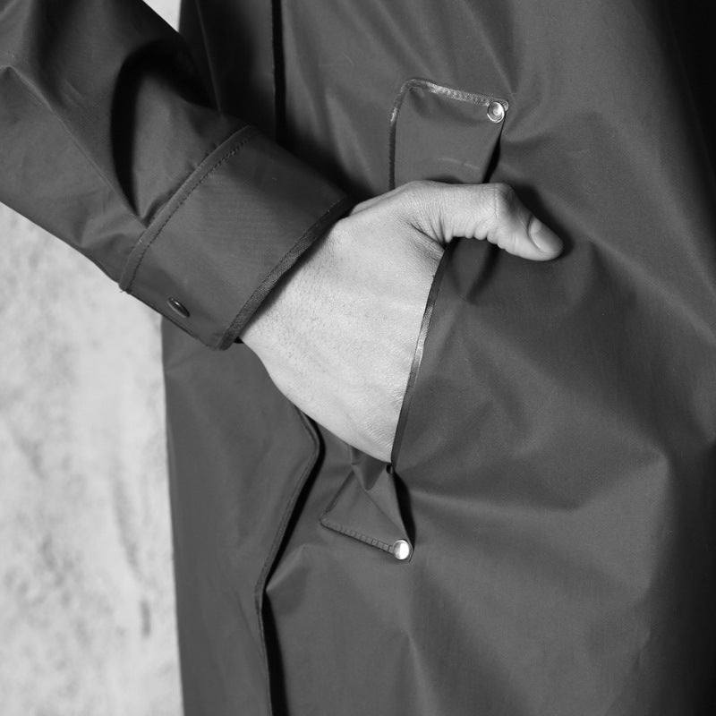 B-READY Long full body fashion transparent tactical riding raincoat B-PREPARED 2026