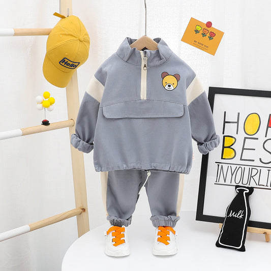 B-READY Children's Clothing, Boys' Sweater, Spring And Autumn, Foreign Style, Children's Clothing, Handsome, 2 Children, 1 Year Old, 3 Tide, 0 Two-Piece Suit Water Proof