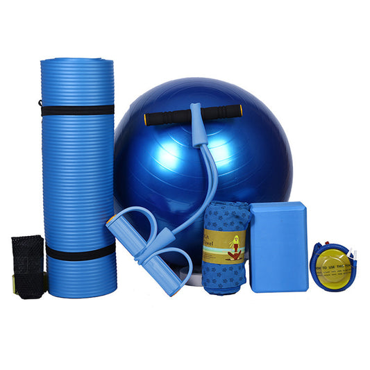 B-READY Beginner Yoga Mat Five Piece Set Of Fitness Equipment Couple Yoga Set